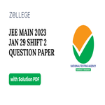 JEE Main 2023 Question Paper with Answer Key PDF Jan 29 Shift 2 ZPYP
